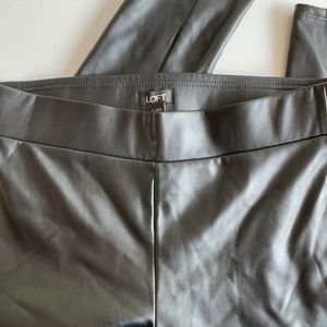 Loft faux leather lined leggings